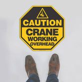 Custom Metal Sign,Caution Crane Working Overhead Floor Sign